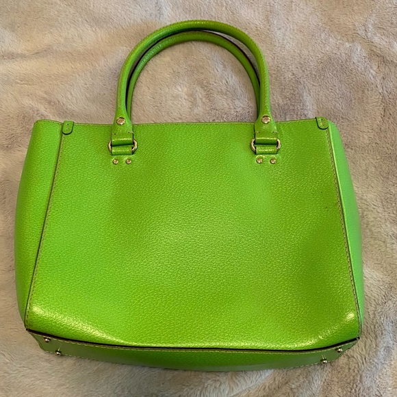 Kate Spade Wellesley Quinn handbag in Apple Green leather & dust cover - Picture 15 of 16